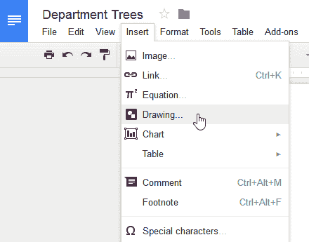 Google doc how to insert text box