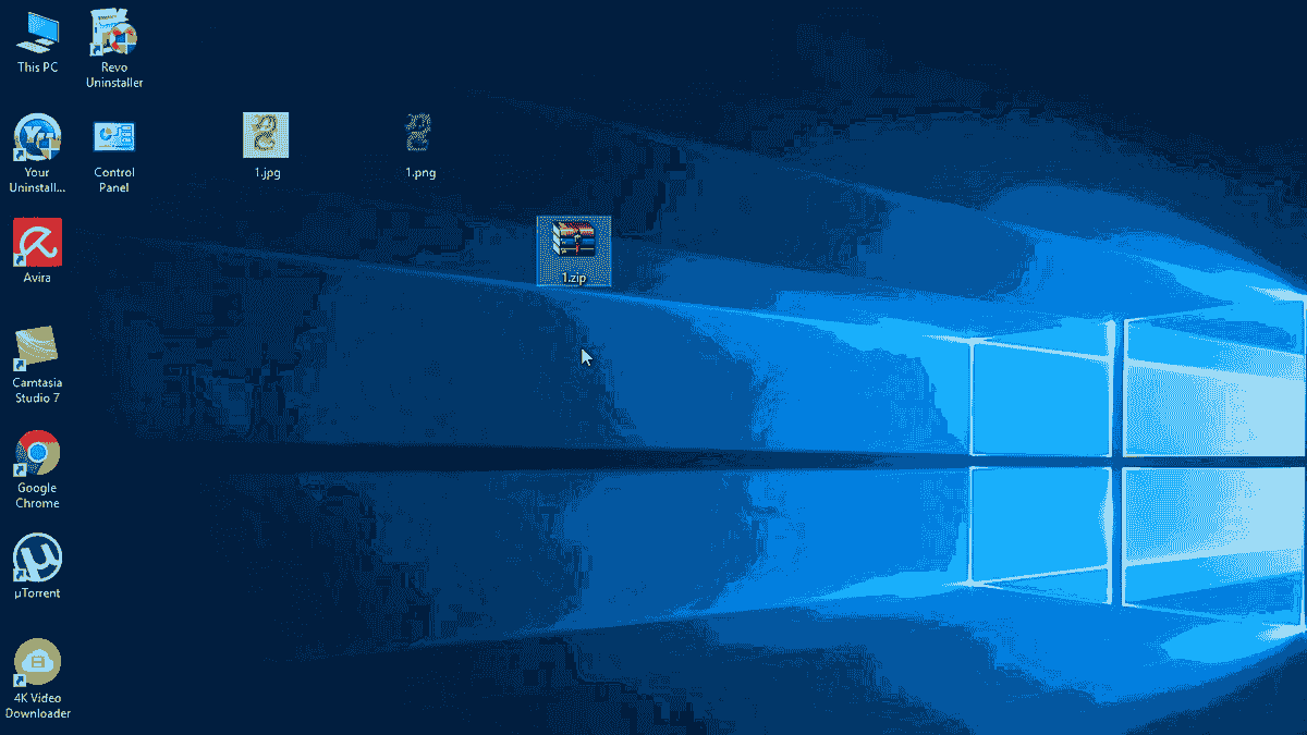 How to create a zip folder windows 10