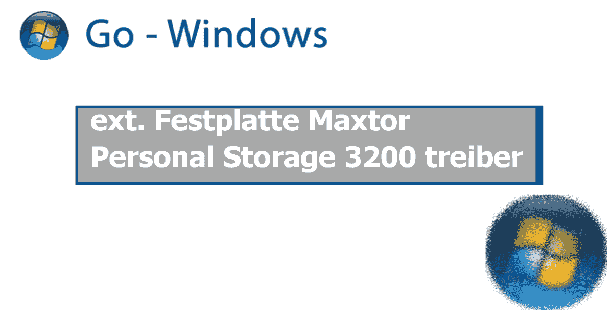 Winxp Cd Open maxtor personal storage 3200