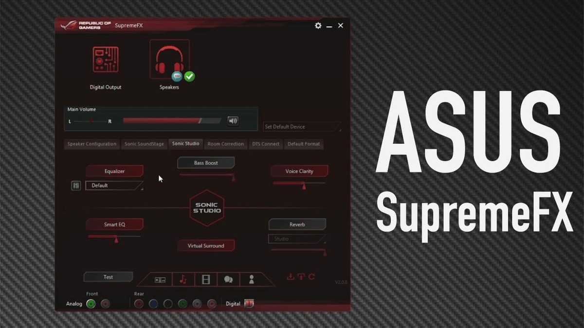 Asus realtek hd audio manager equalizer settings