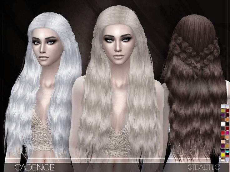 Sims 4 long hair cc female