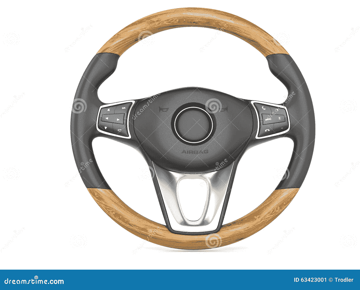 Illustration car steering wheel driver