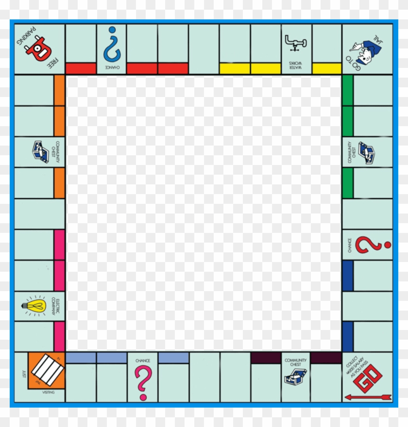 Monopoly board layout template