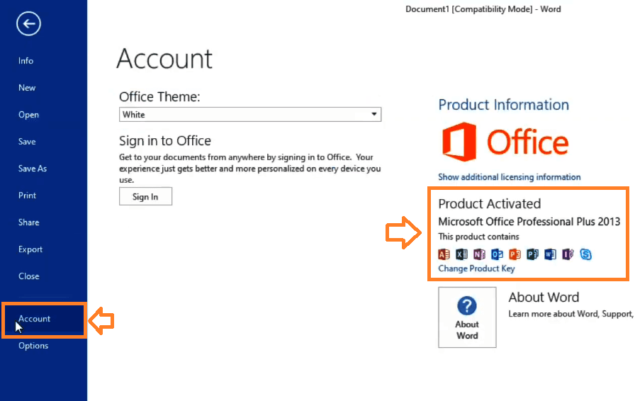 Microsoft office activation wizard 2013 product key