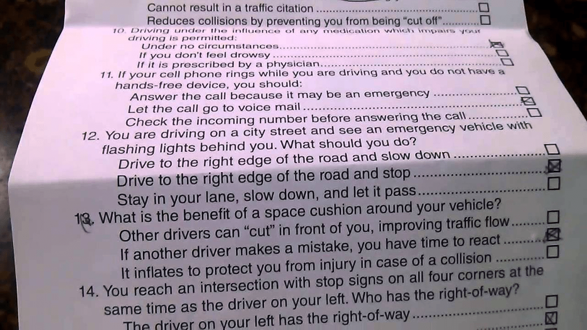 Written test dmv practice 2021