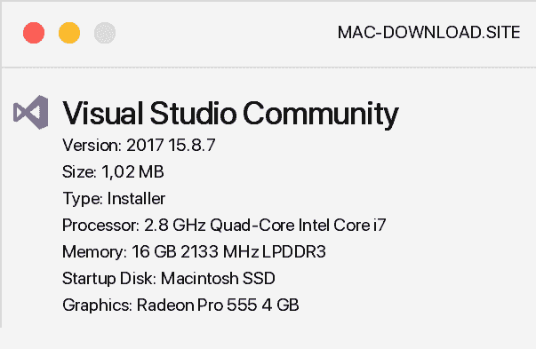 Visual studio community for mac free
