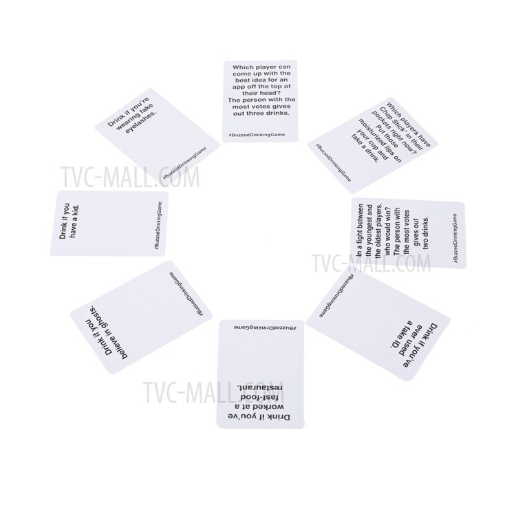 Card game buzzed drinking game