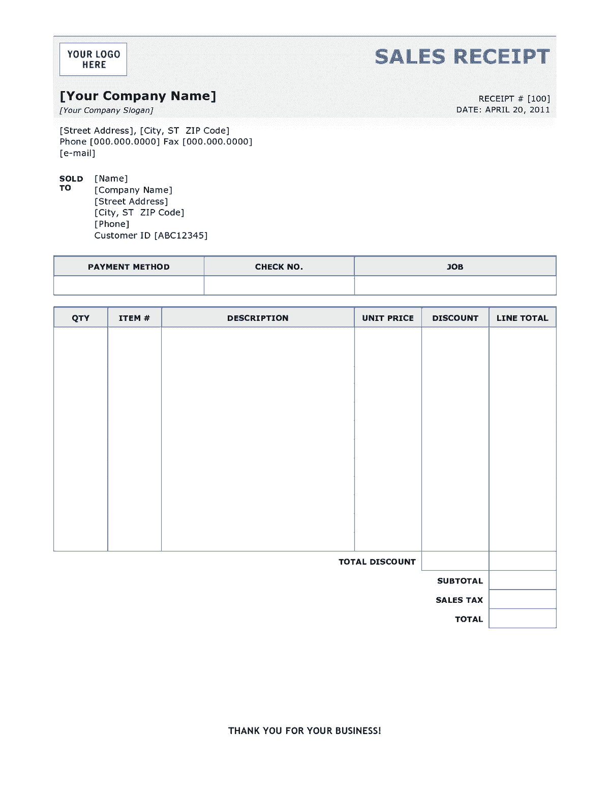 Receipt template for mac free