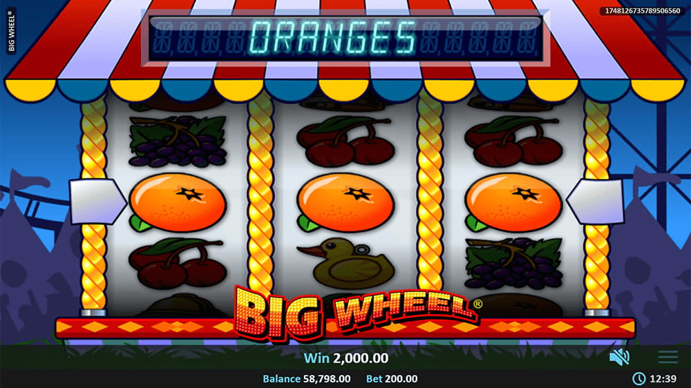 Big wheel casino game