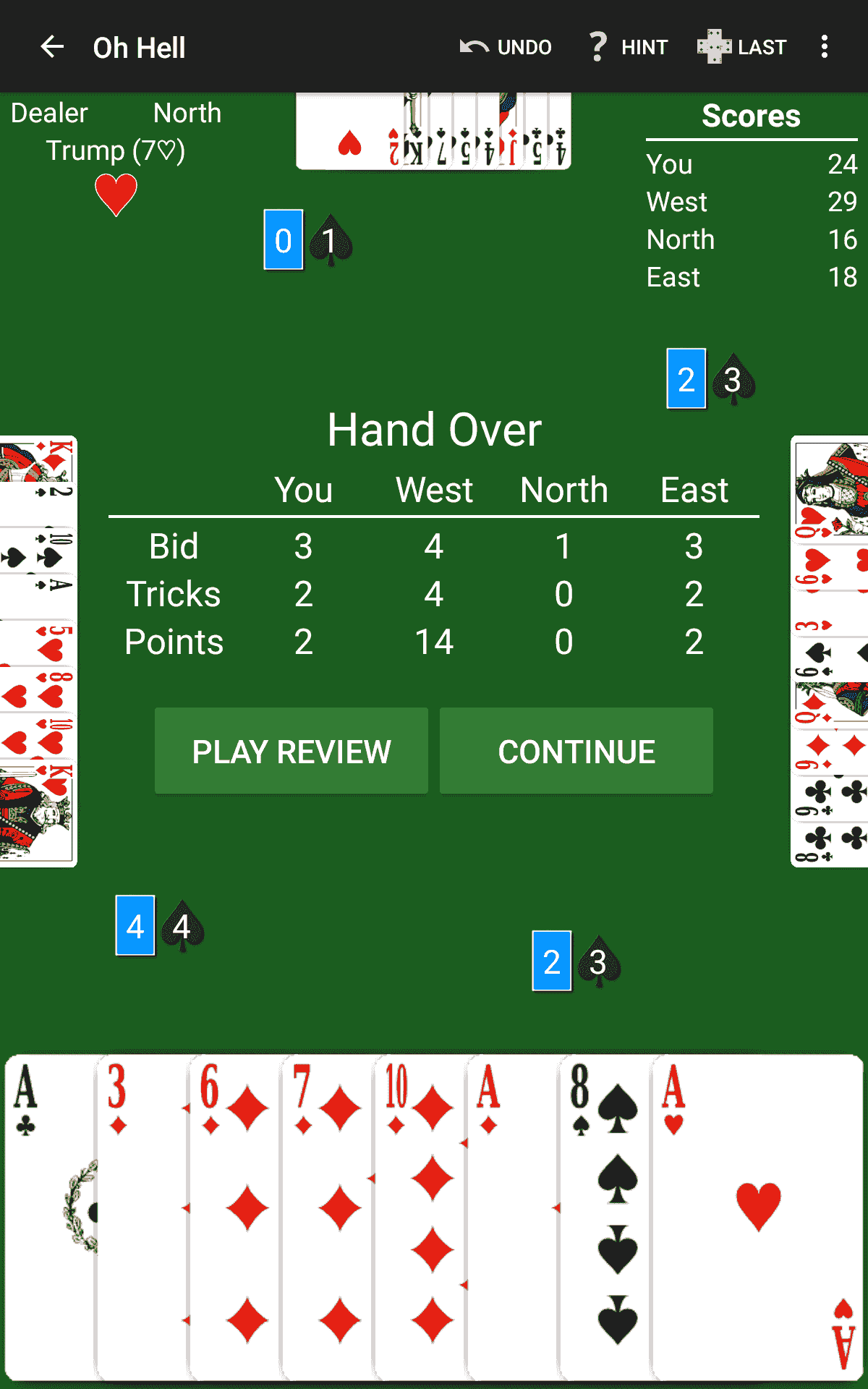 Easy directions to card game oh hell