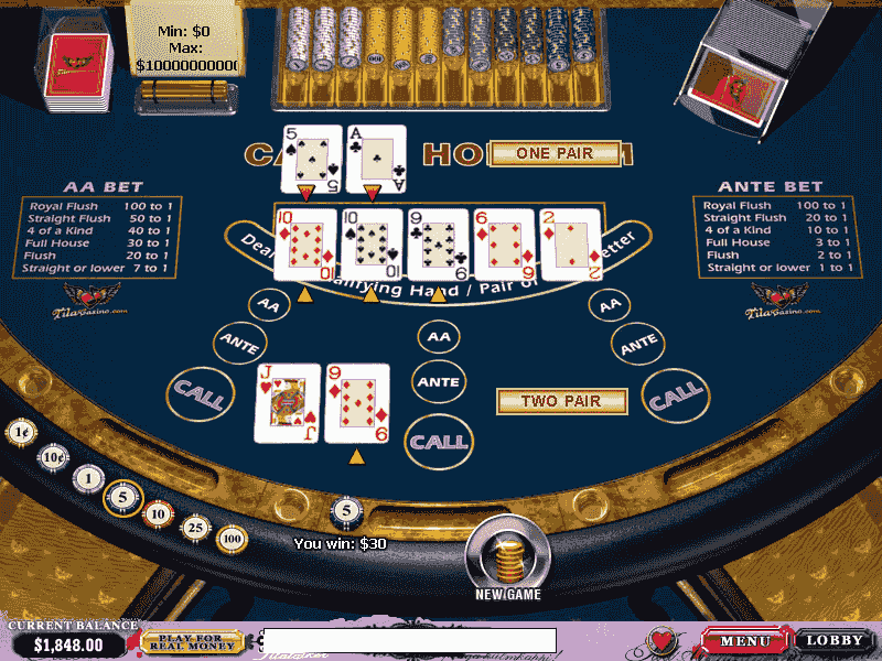 Texas holdem casino rules