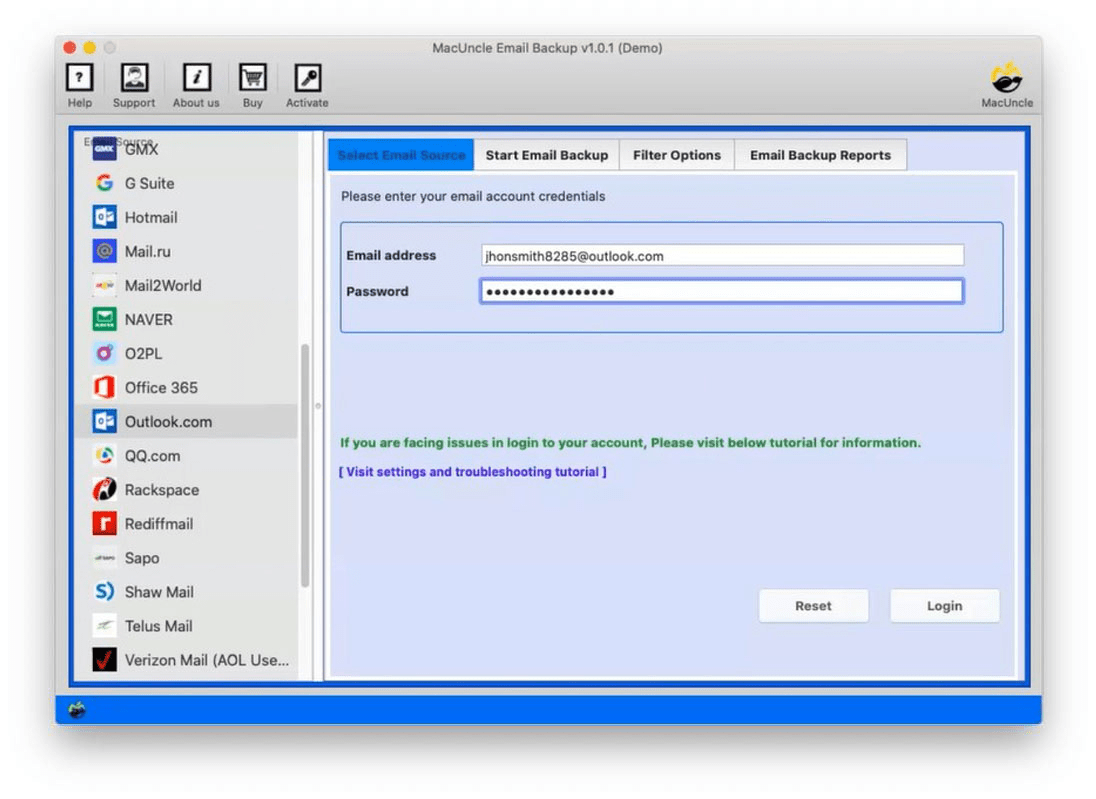 Rackspace email setup outlook for mac