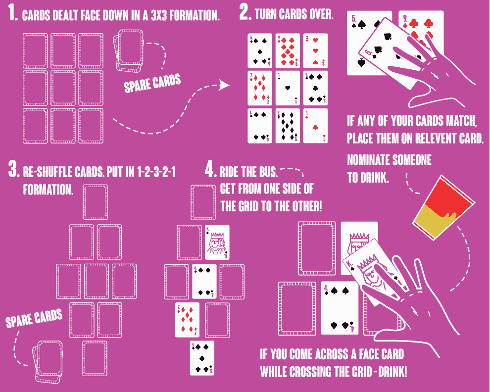 Two player card drinking games