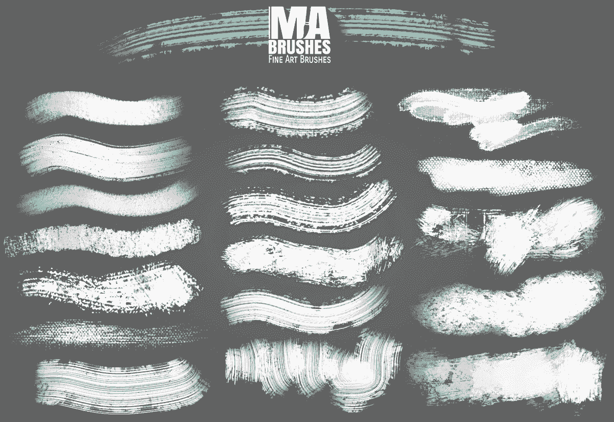 Pastel textured brushes for digital painting