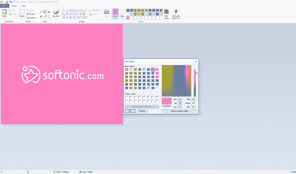 Something like ms paint for mac