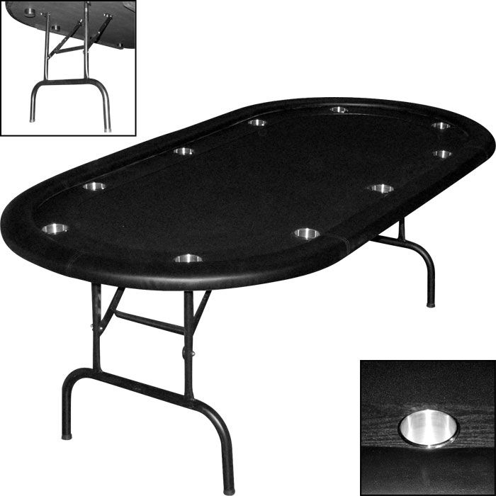 Folding poker table legs