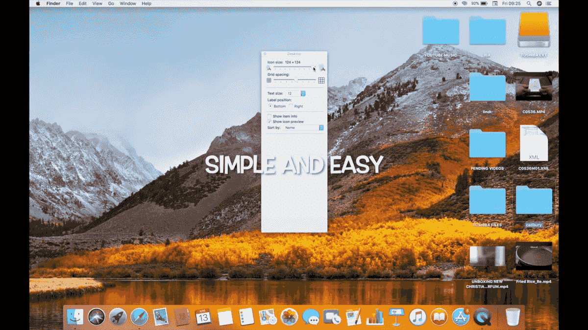 What's the desktop shortcut for mac sierra