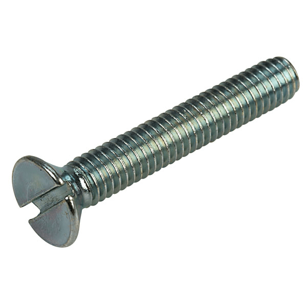 Slotted countersunk machine screws bolts