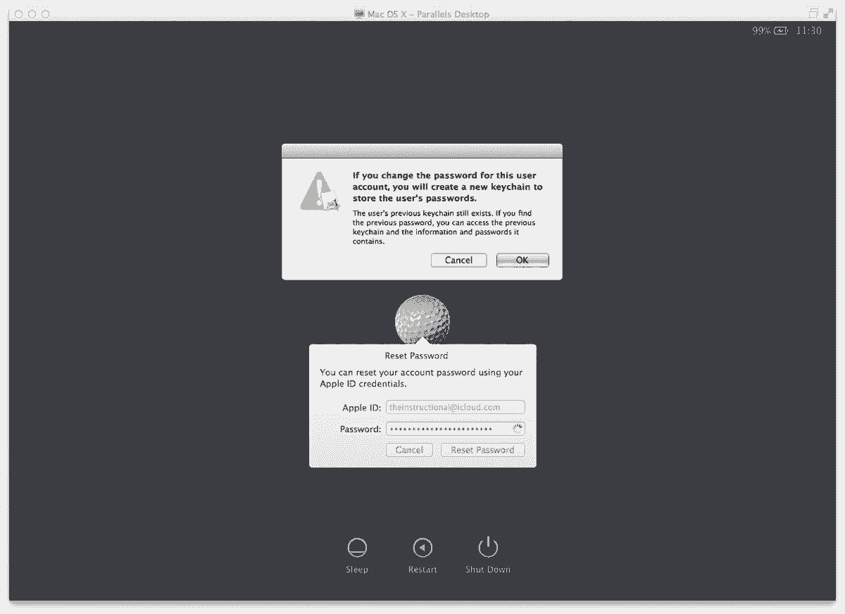 Reset password for mac using apple id