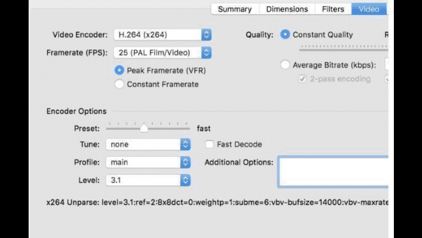 Handbrake for mac latest version