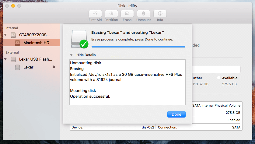 File system for mac and windows