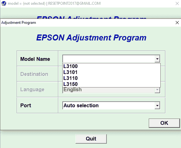 Download resetter epson l3150 full crack