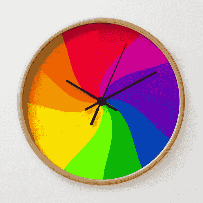 Clock color wheel design