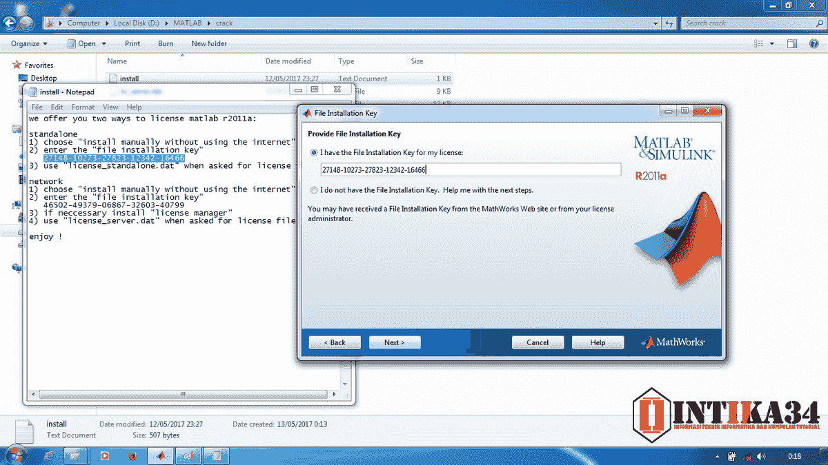 File installation key for matlab r2015b