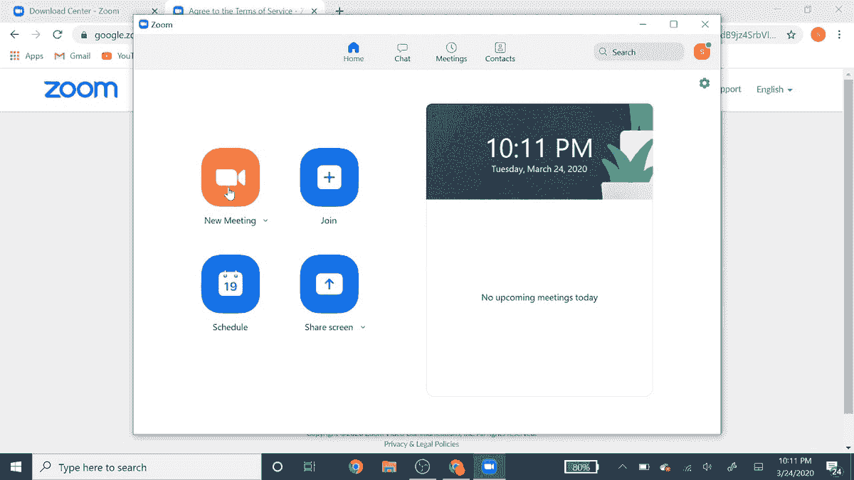 Install zoom windows