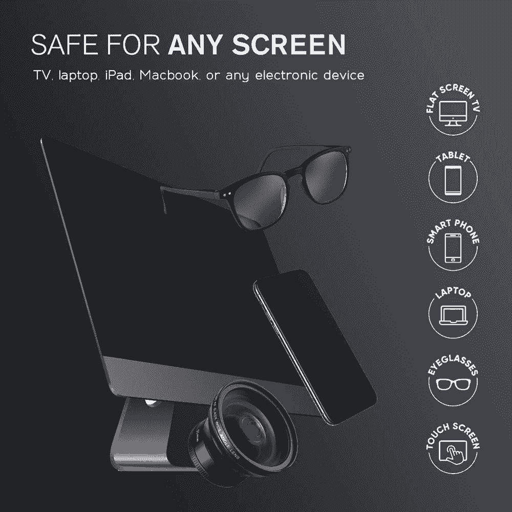 Can you use eyeglass cleaner on a mac screen