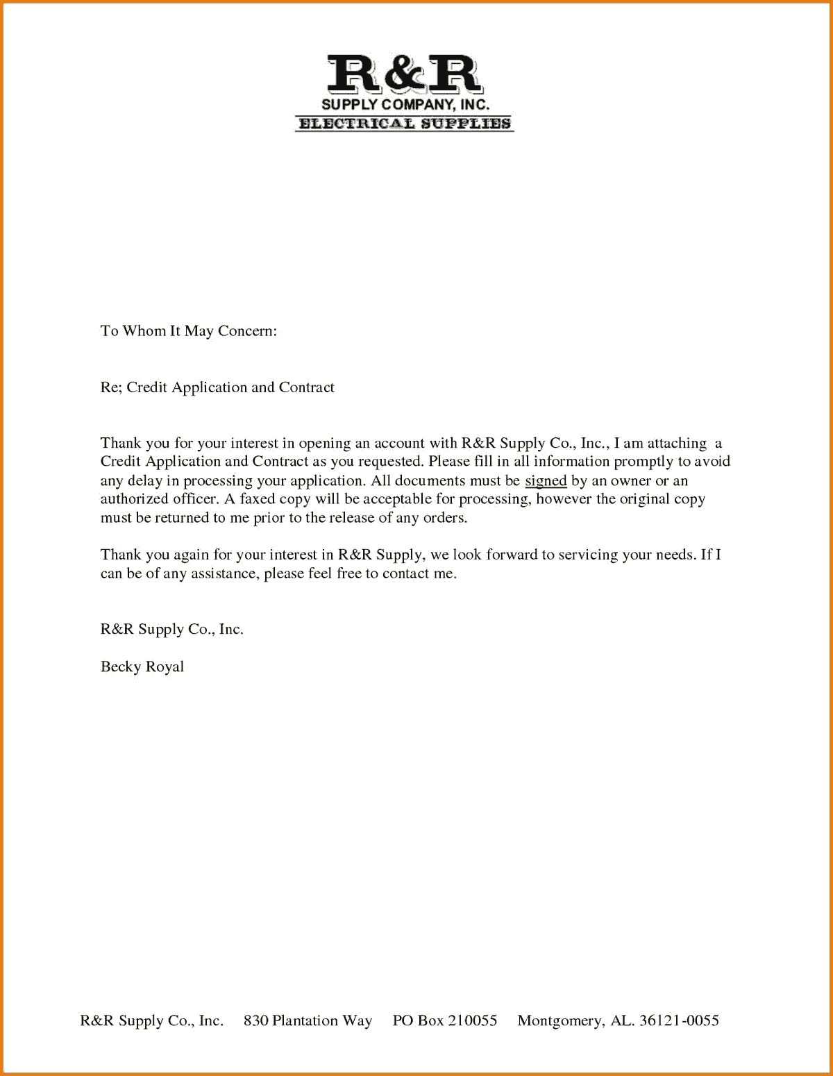 Dear whom it may concern cover letter