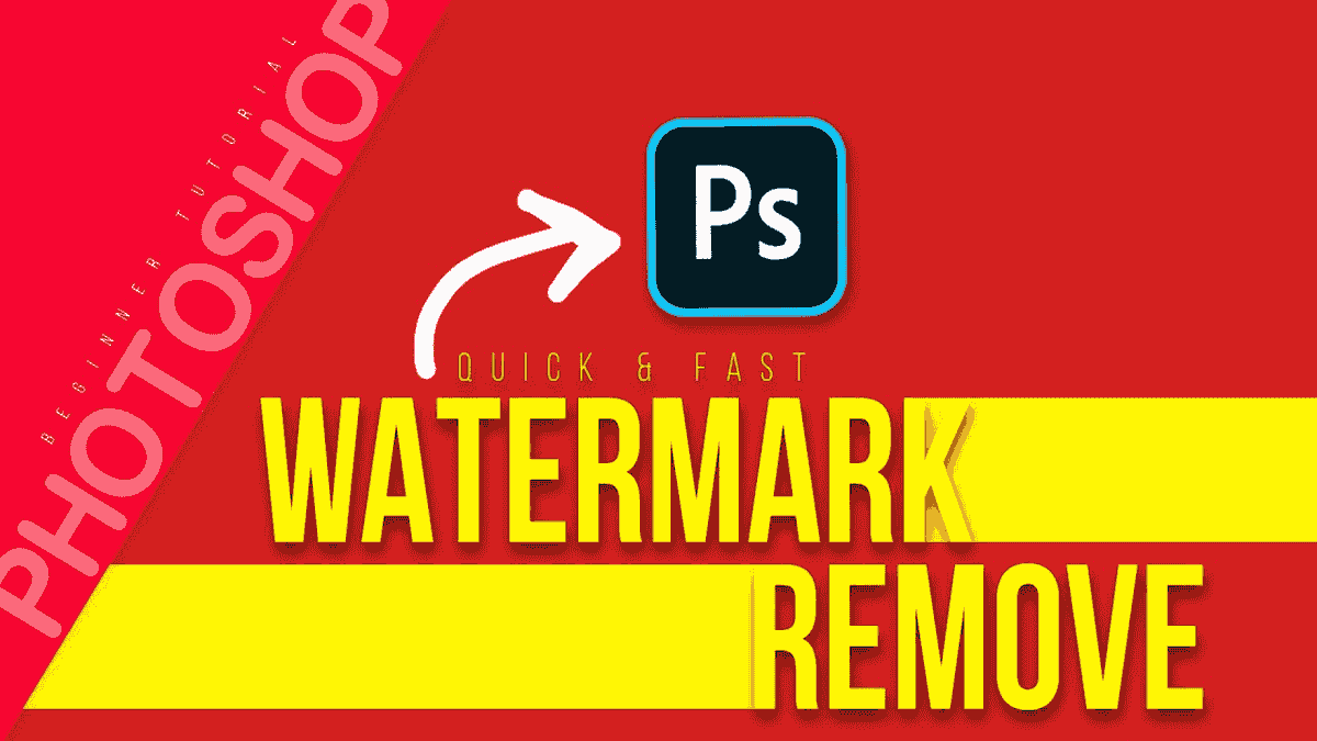 How to remove stock photo watermark