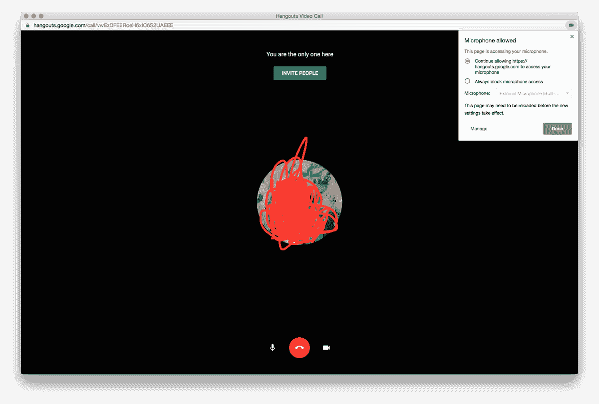Turn on camera on mac for google hangouts