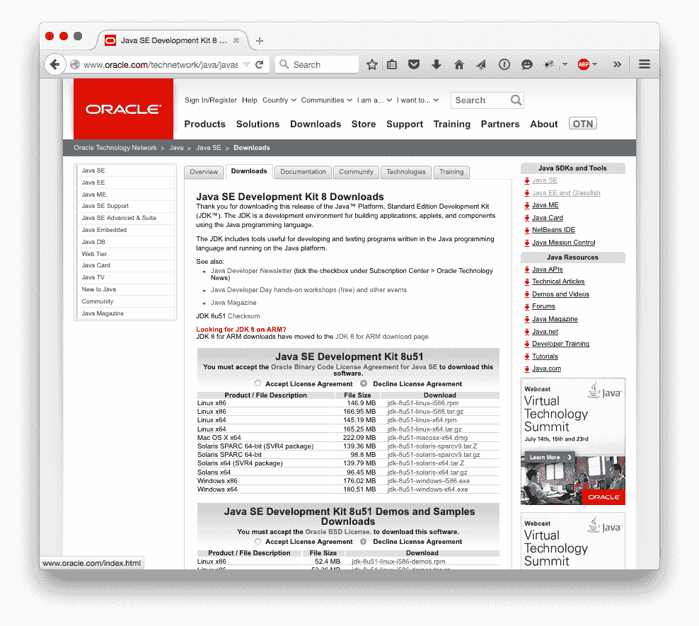 Install java for os x 2015