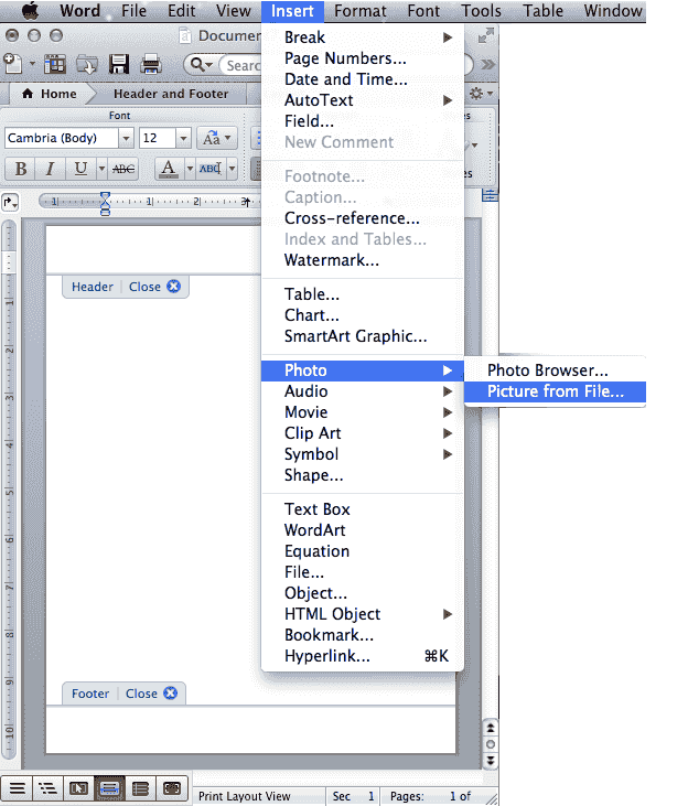 Microsoft word for mac attach another document