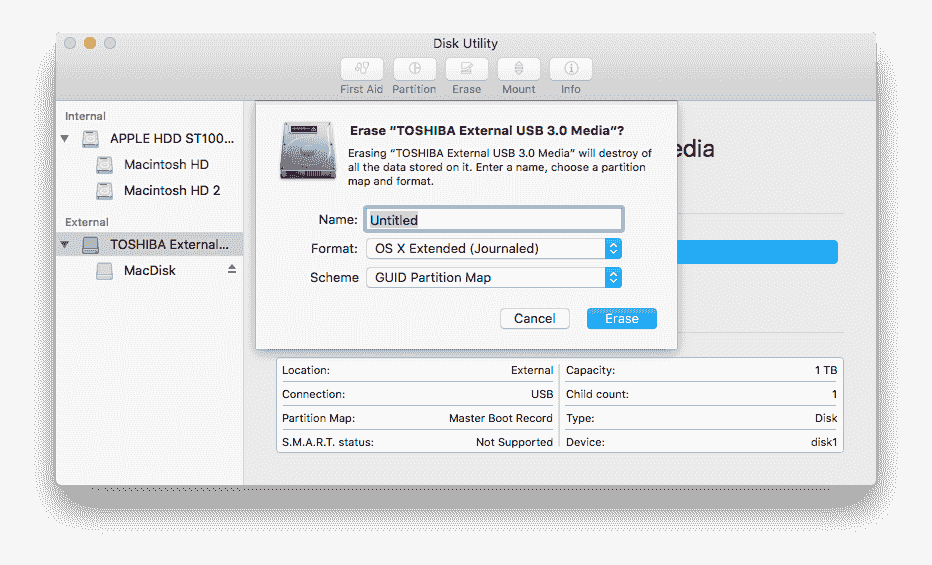 Access an external hard drive that has been formatted f...