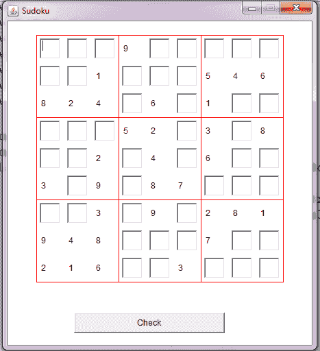 Sudoku game in java with source code