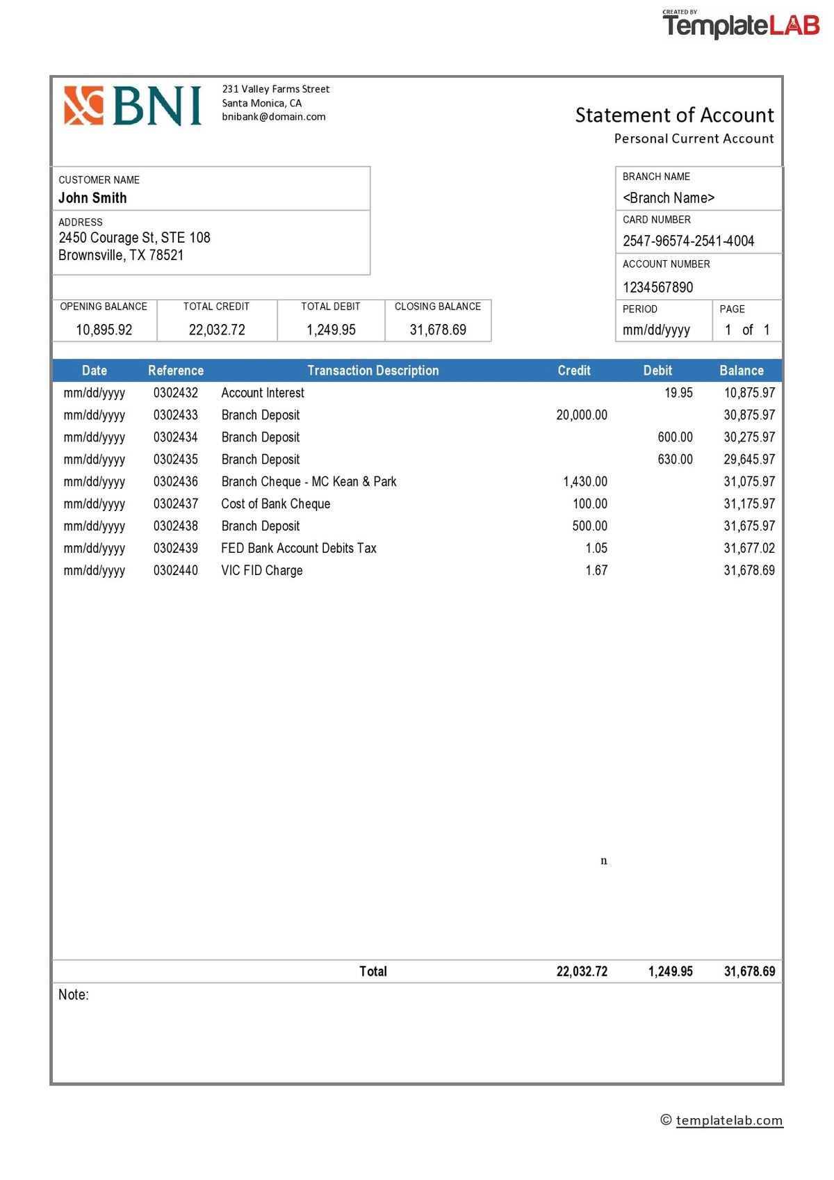 Create Free Fake Bank Statement Template create-free-fake-bank-statement-template