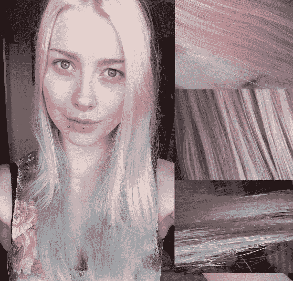 Washing hair before a bleach bath