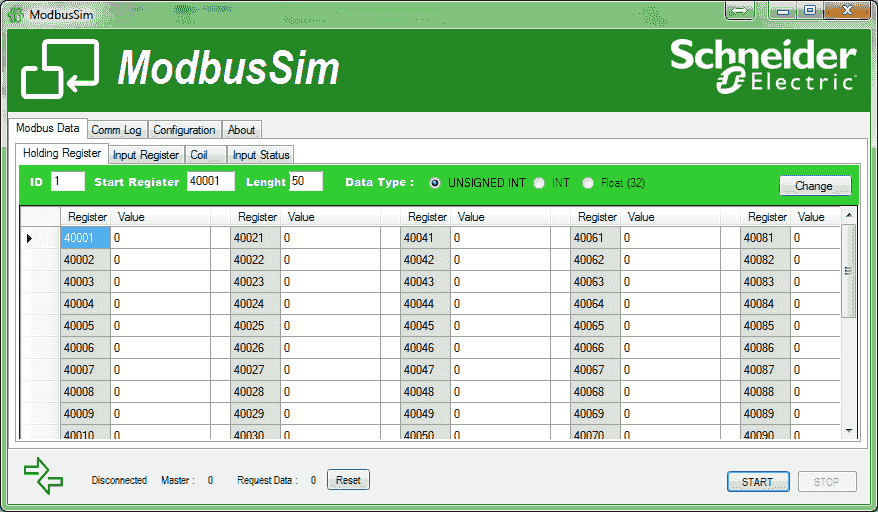 Free modbus tcp slave simulator
