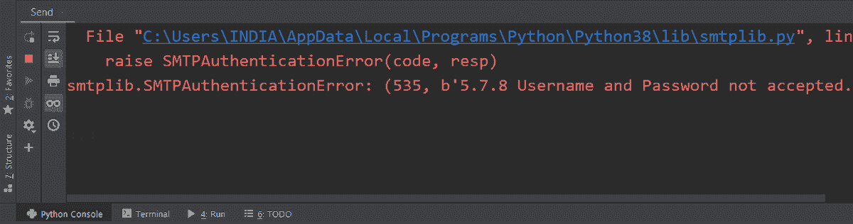 Send email through python rsa decrypt file