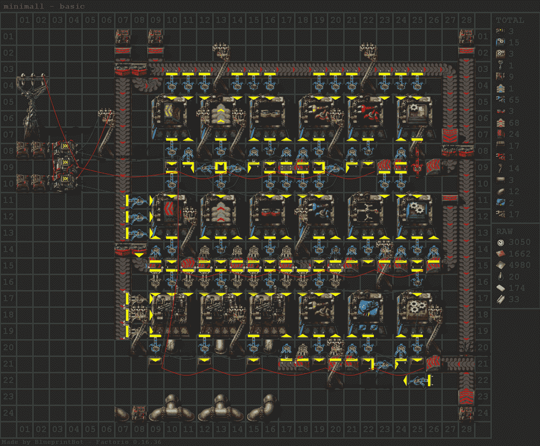 Factorio tree shaped mall