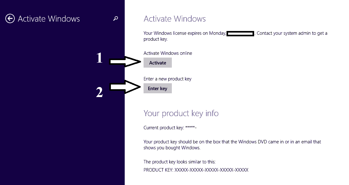 Windows go to settings activate windows