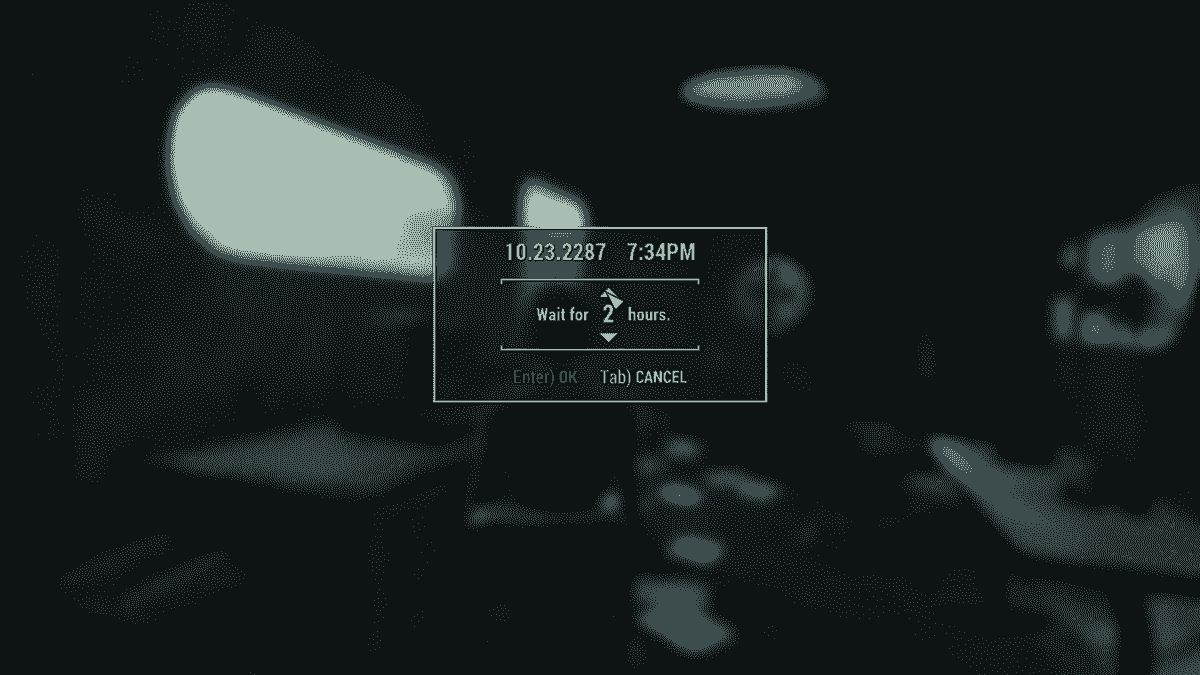 How to wait in fallout 4 ps4