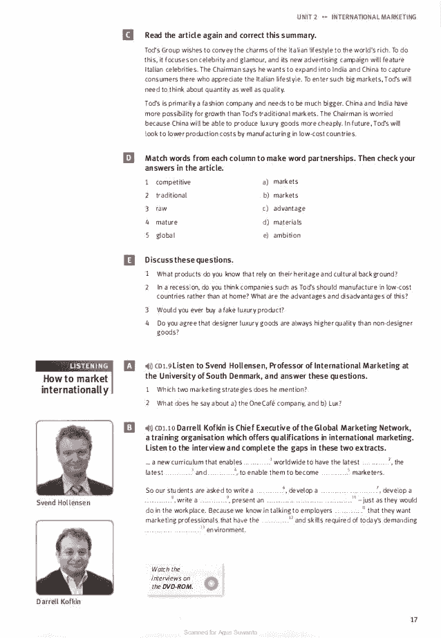 Market leader upper intermediate test file answers