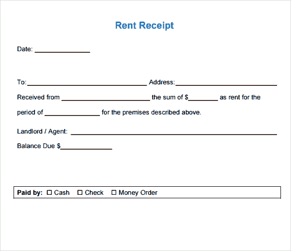 House rent receipt format in pdf