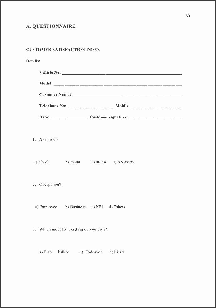Vehicle repair satisfaction note template