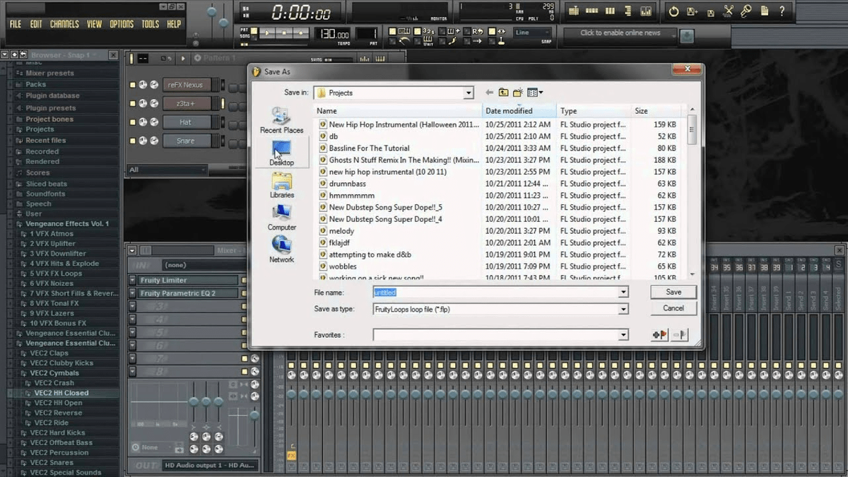 How to save template fl studio