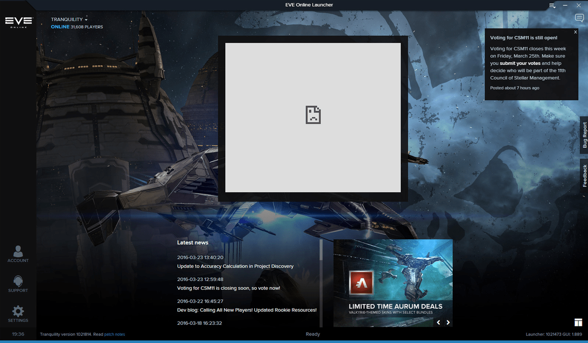Eve online launcher
