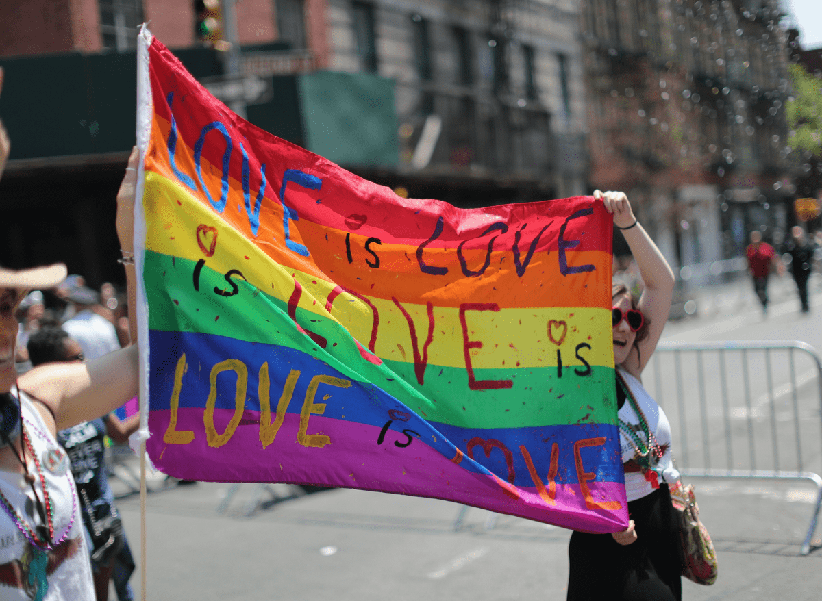 Gay flag background facebook